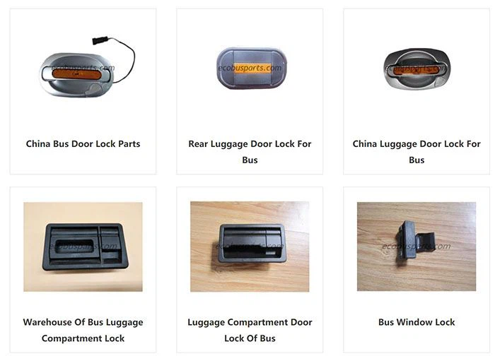 Baggage compartment door lock of bus